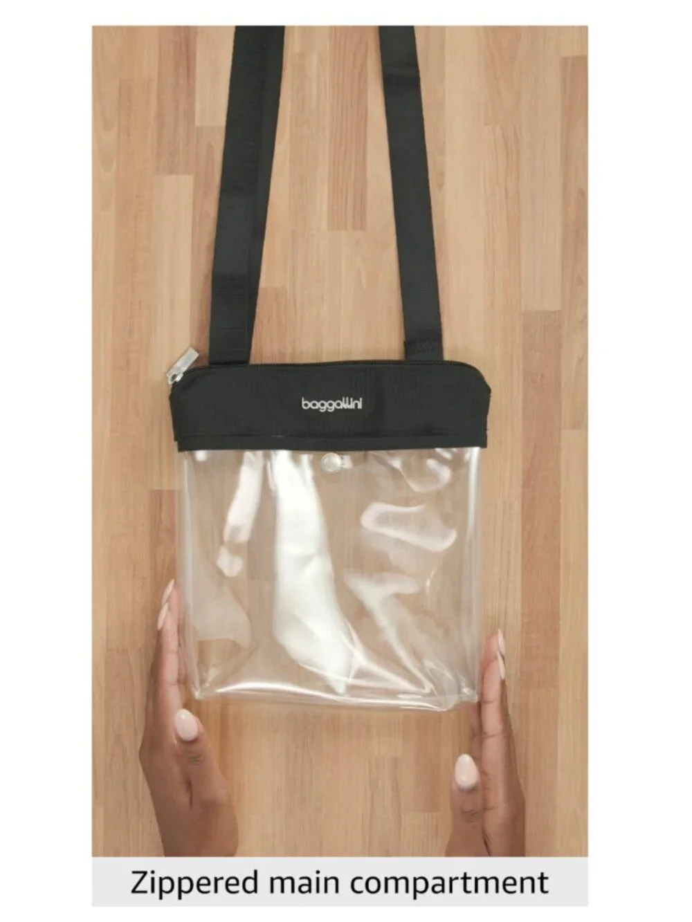 Clear Stadium Crossbody Bag Lightweight Water-Resistant